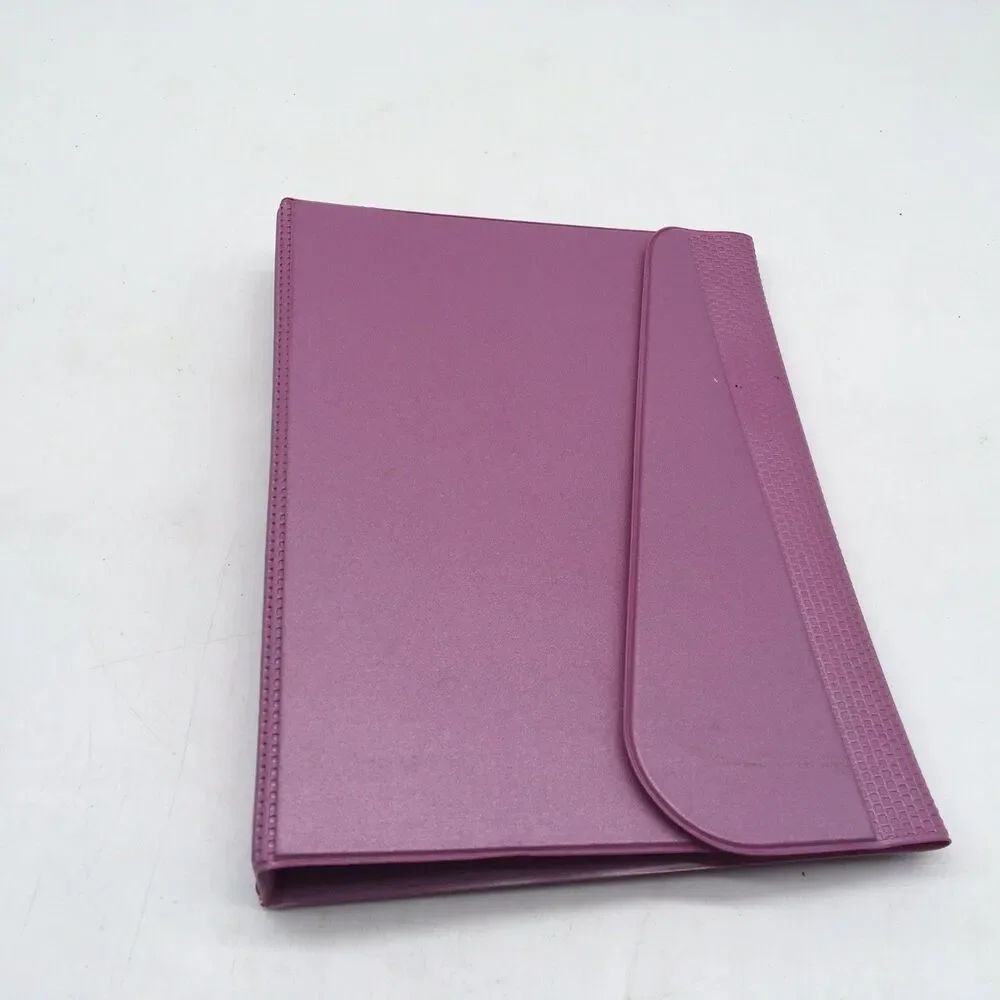 1980s Trapper Style Lavender 3 Ring Notebook Mead Super Shades Paper Inserts 9x7